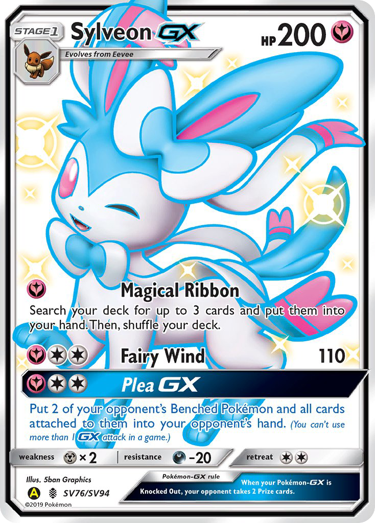 Sylveon-GX SV76/SV94 Hidden Fates Shiny Vault