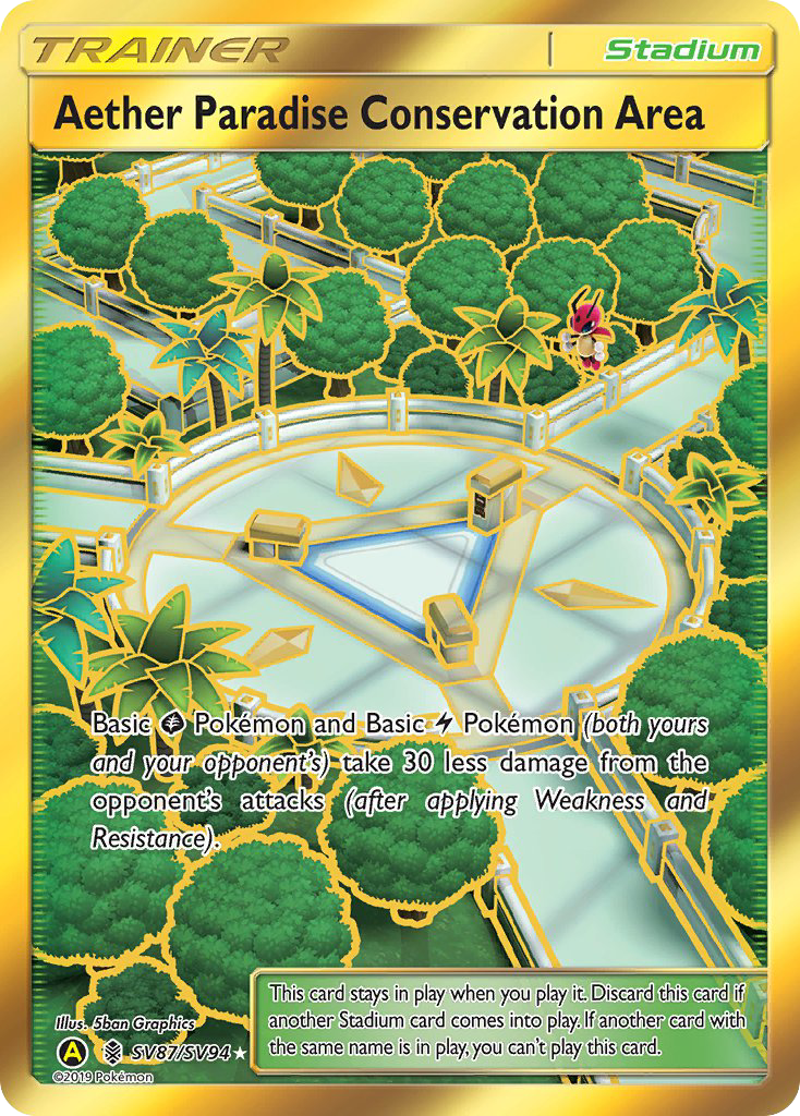 Aether Paradise Conservation Area SV87/SV94 Hidden Fates Shiny Vault