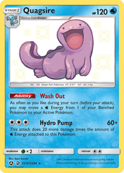 Quagsire SV10/SV94 Hidden Fates Shiny Vault