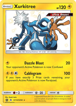 Xurkitree SV14/SV94 Hidden Fates Shiny Vault