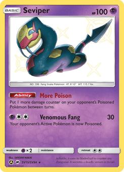 Seviper SV15/SV94 Hidden Fates Shiny Vault