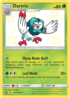 Dartrix SV3/SV94 Hidden Fates Shiny Vault