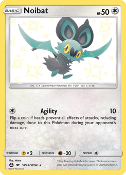 Noibat SV43/SV94 Hidden Fates Shiny Vault
