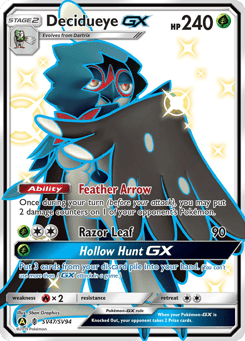 Decidueye-GX SV47/SV94 Hidden Fates Shiny Vault
