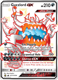 Guzzlord-GX SV71/SV94 Hidden Fates Shiny Vault