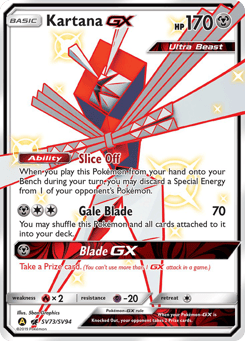 Kartana-GX SV73/SV94 Hidden Fates Shiny Vault