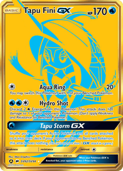 Tapu Fini-GX SV92/SV94 Hidden Fates Shiny Vault