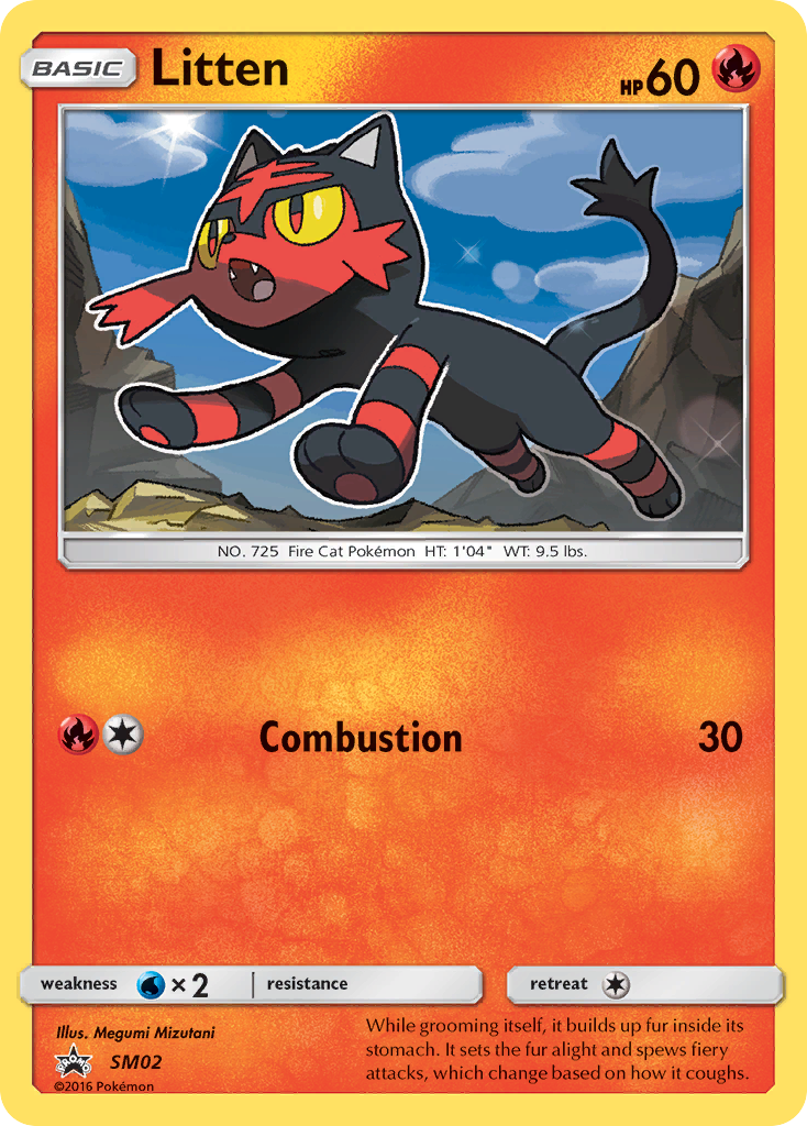 Litten SM02 SM Black Star Promos
