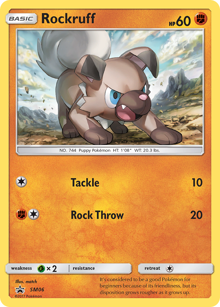 Rockruff SM06 SM Black Star Promos