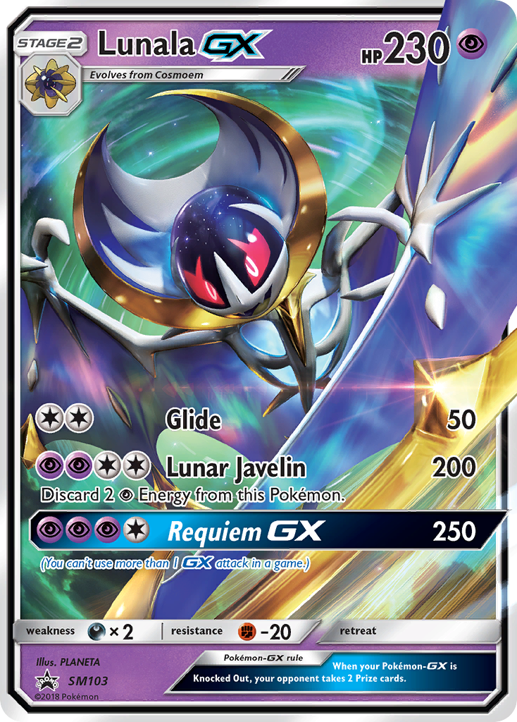 Lunala-GX SM103 SM Black Star Promos