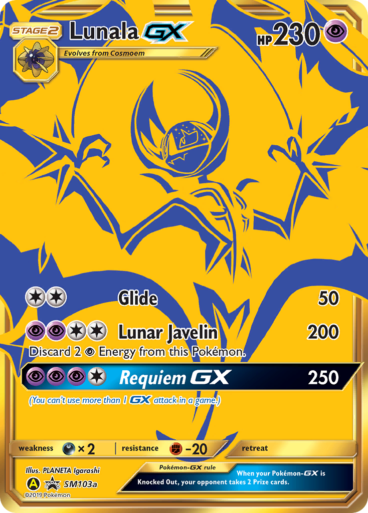 Lunala-GX SM103a SM Black Star Promos