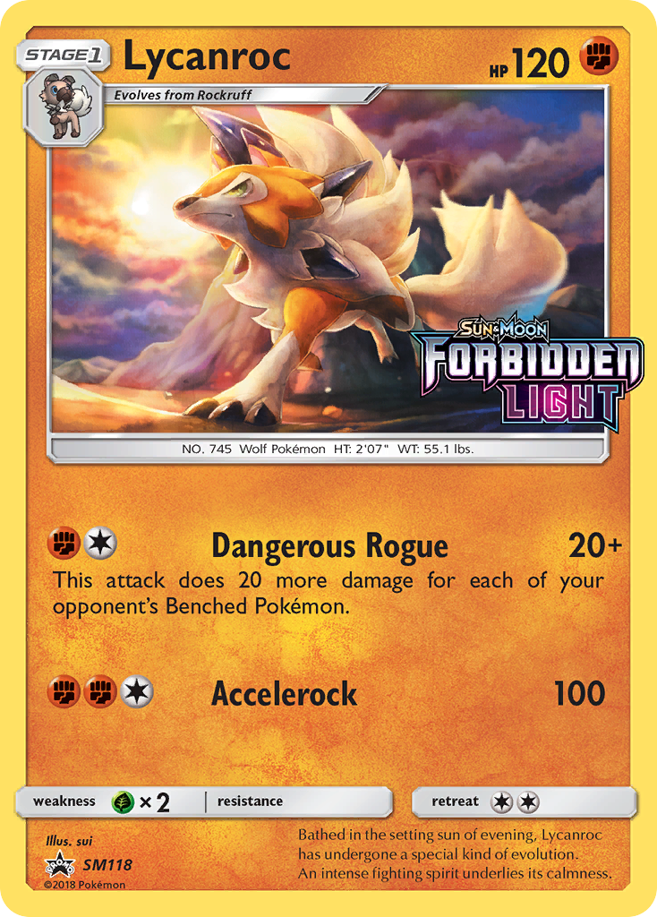 Lycanroc SM118 SM Black Star Promos