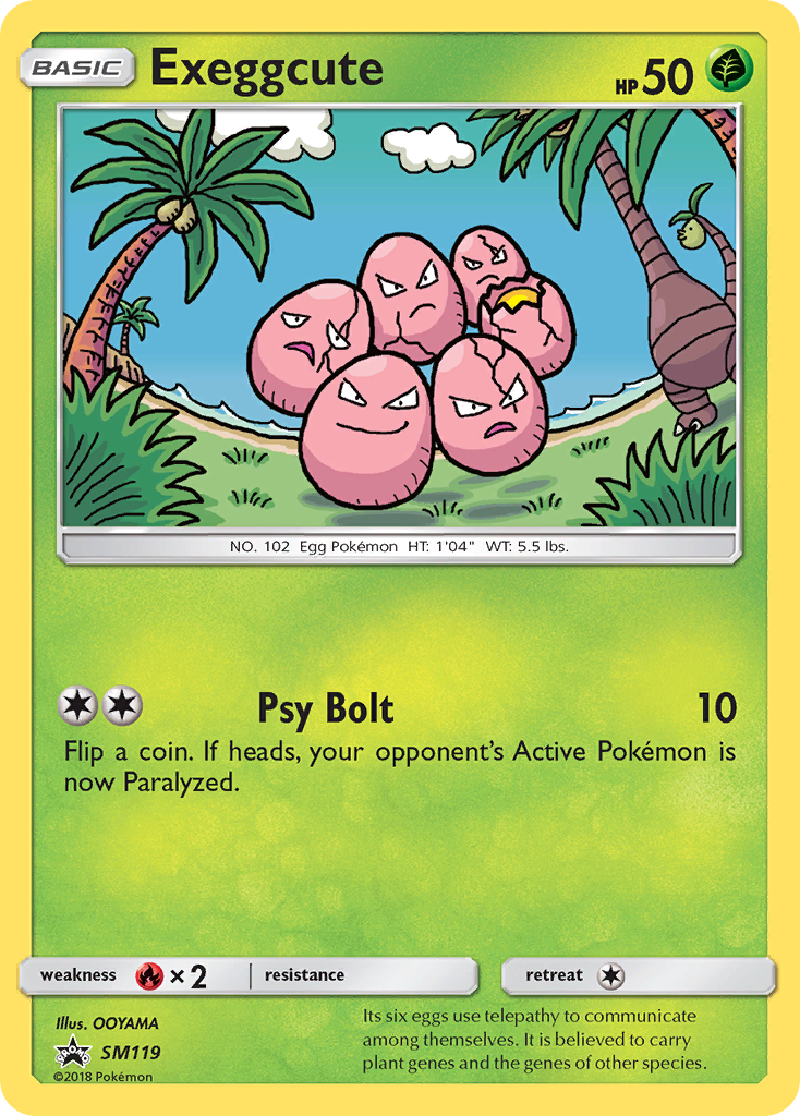 Exeggcute SM119 SM Black Star Promos