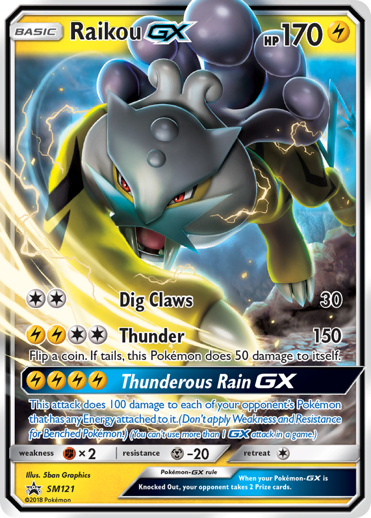 Raikou-GX SM121 SM Black Star Promos