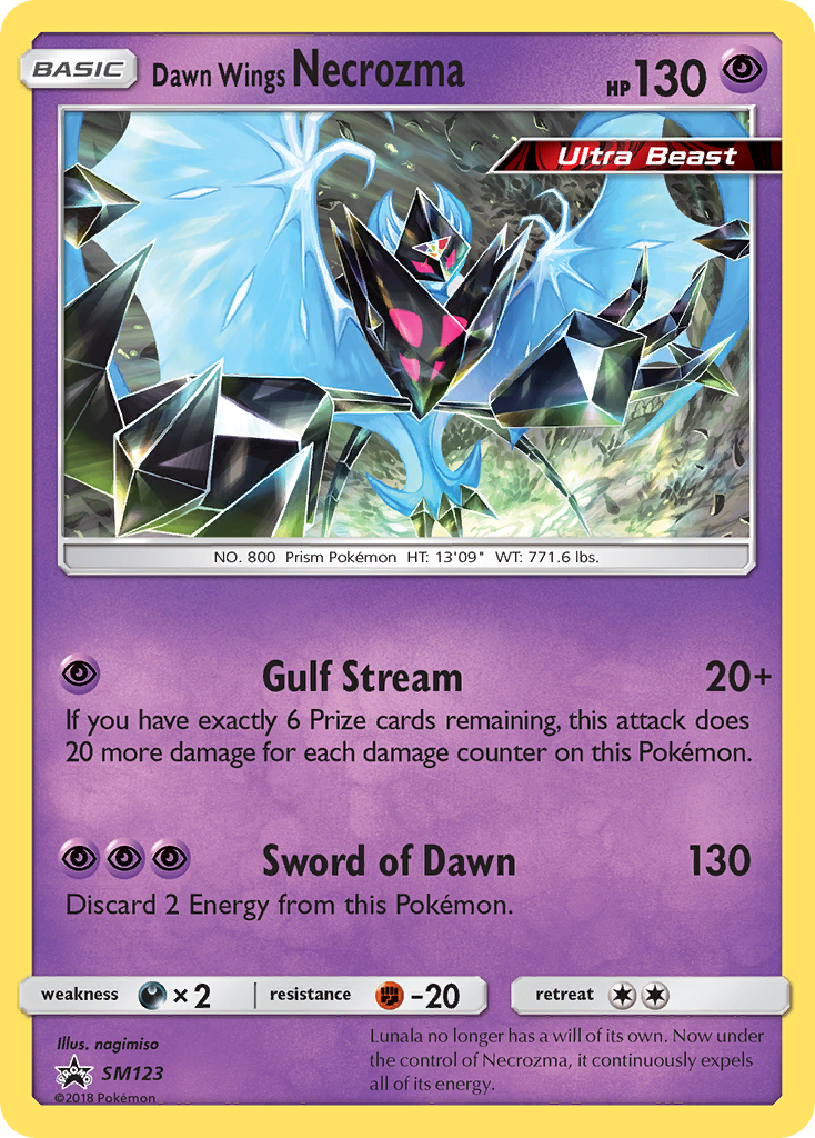 Dawn Wings Necrozma SM123 SM Black Star Promos