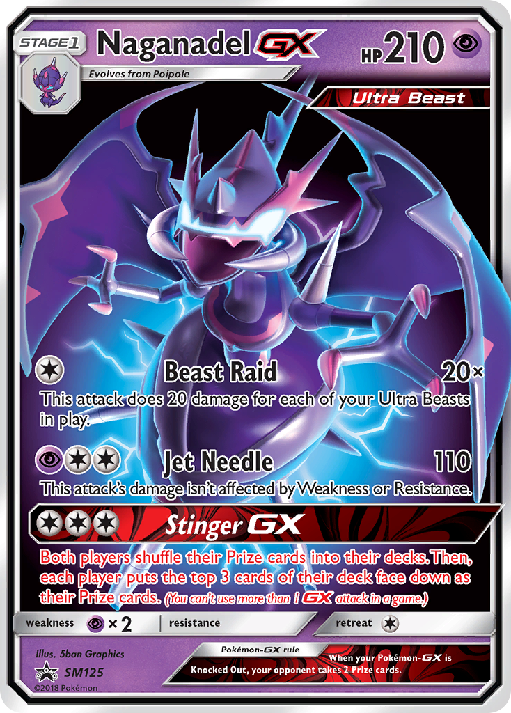 Naganadel-GX SM125 SM Black Star Promos