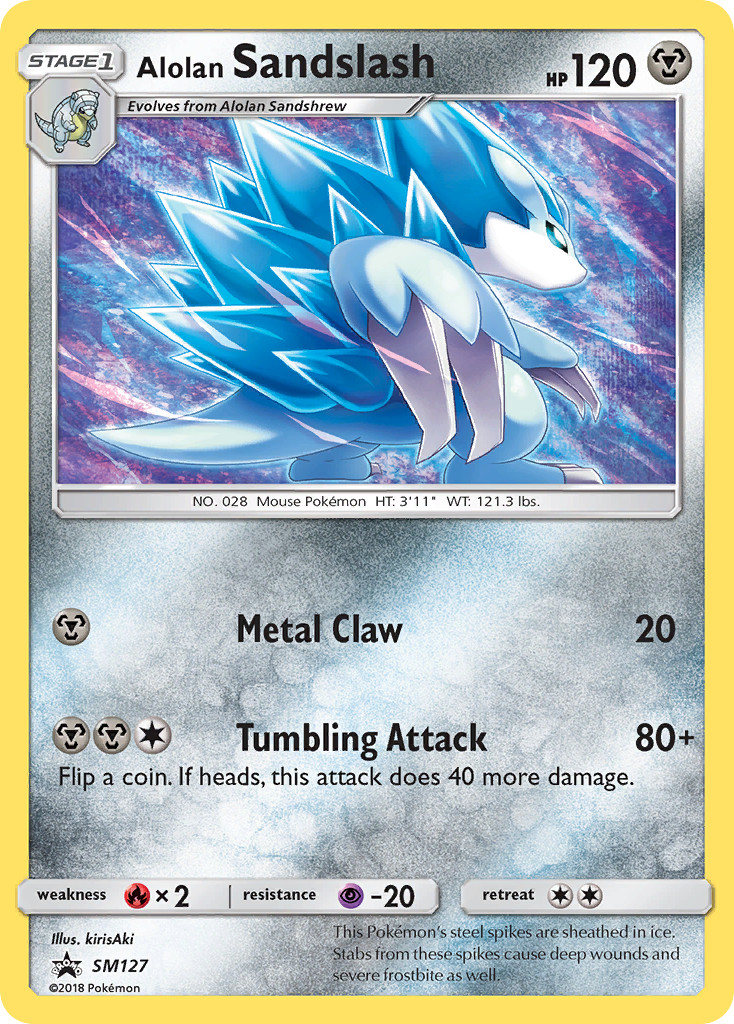 Alolan Sandslash SM127 SM Black Star Promos