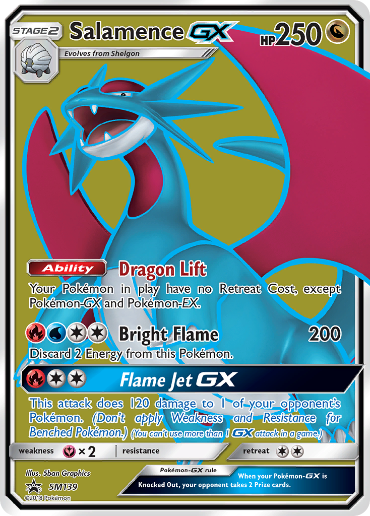 Salamence-GX SM139 SM Black Star Promos
