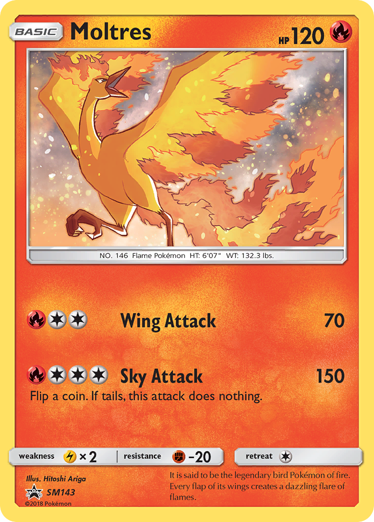 Moltres SM143 SM Black Star Promos