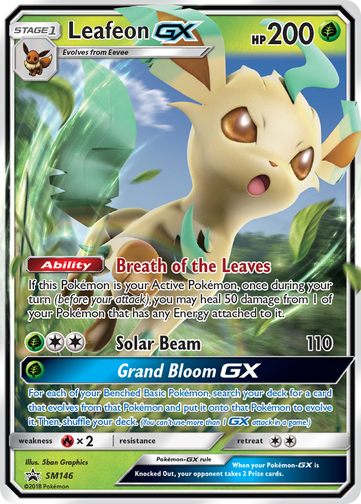 Leafeon-GX SM146 SM Black Star Promos