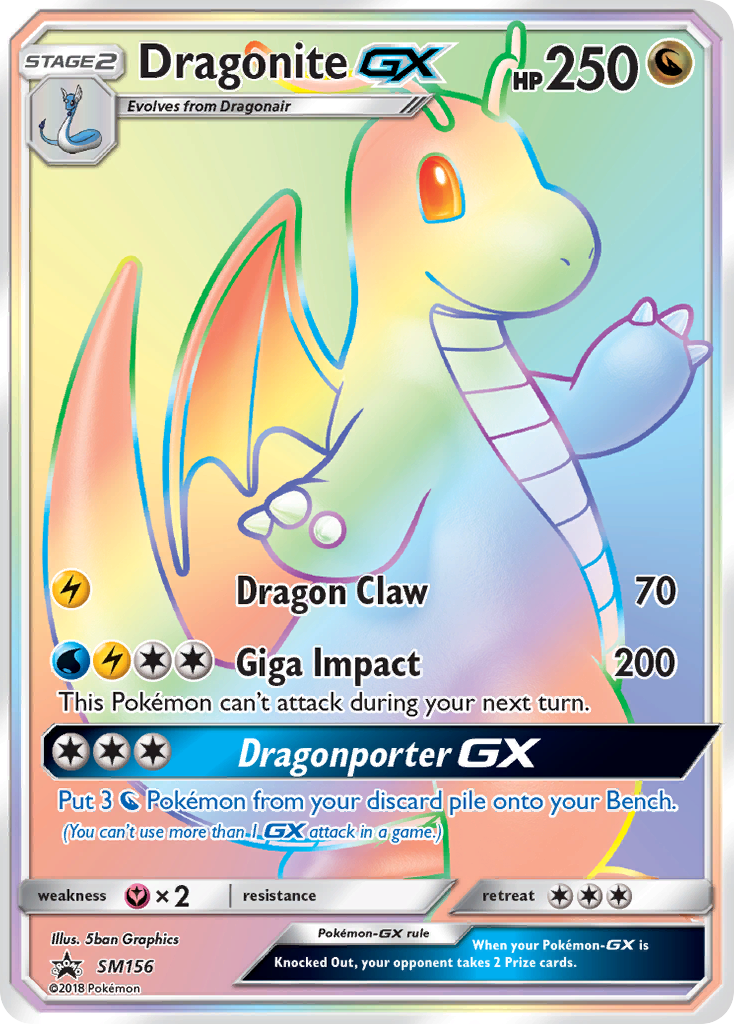 Dragonite-GX SM156 SM Black Star Promos