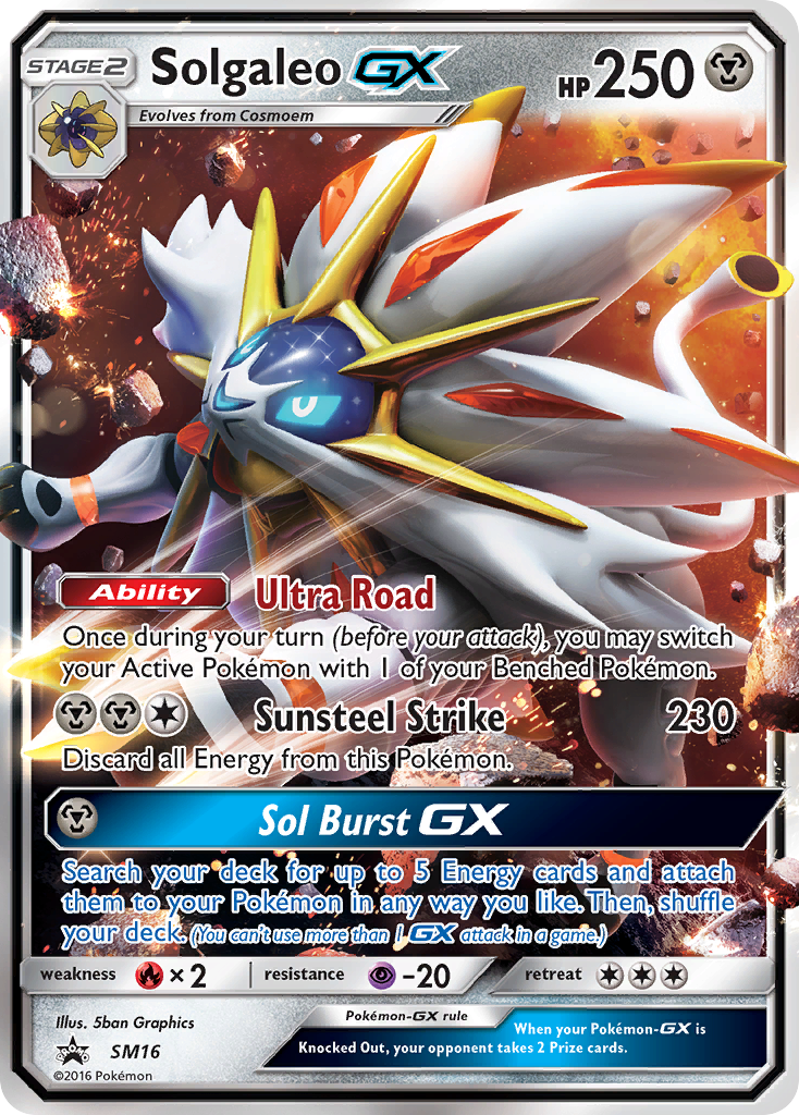 Solgaleo-GX SM16 SM Black Star Promos