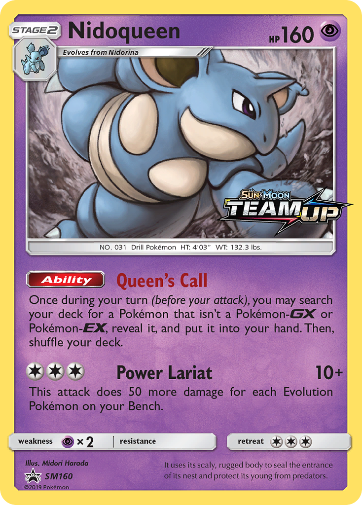 Nidoqueen SM160 SM Black Star Promos