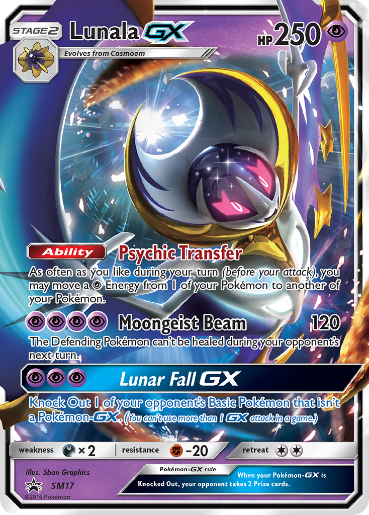 Lunala-GX SM17 SM Black Star Promos