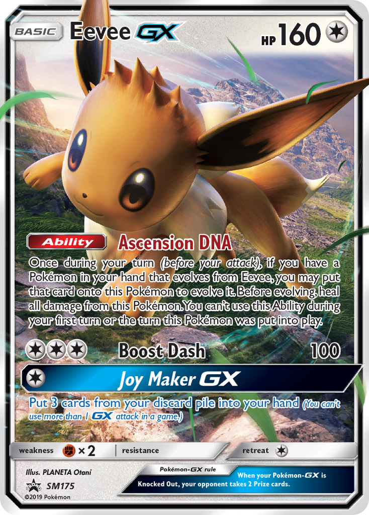 Eevee-GX SM175 SM Black Star Promos