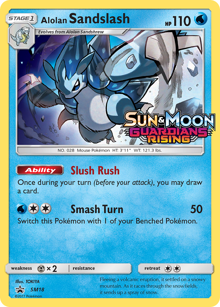 Alolan Sandslash SM18 SM Black Star Promos