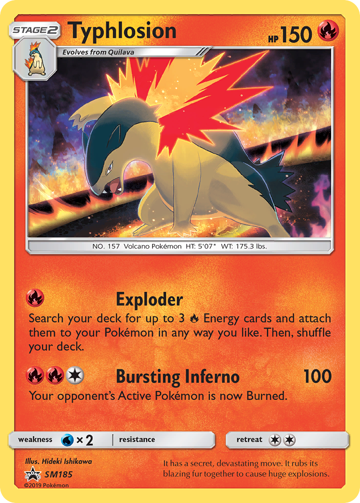 Typhlosion SM185 SM Black Star Promos