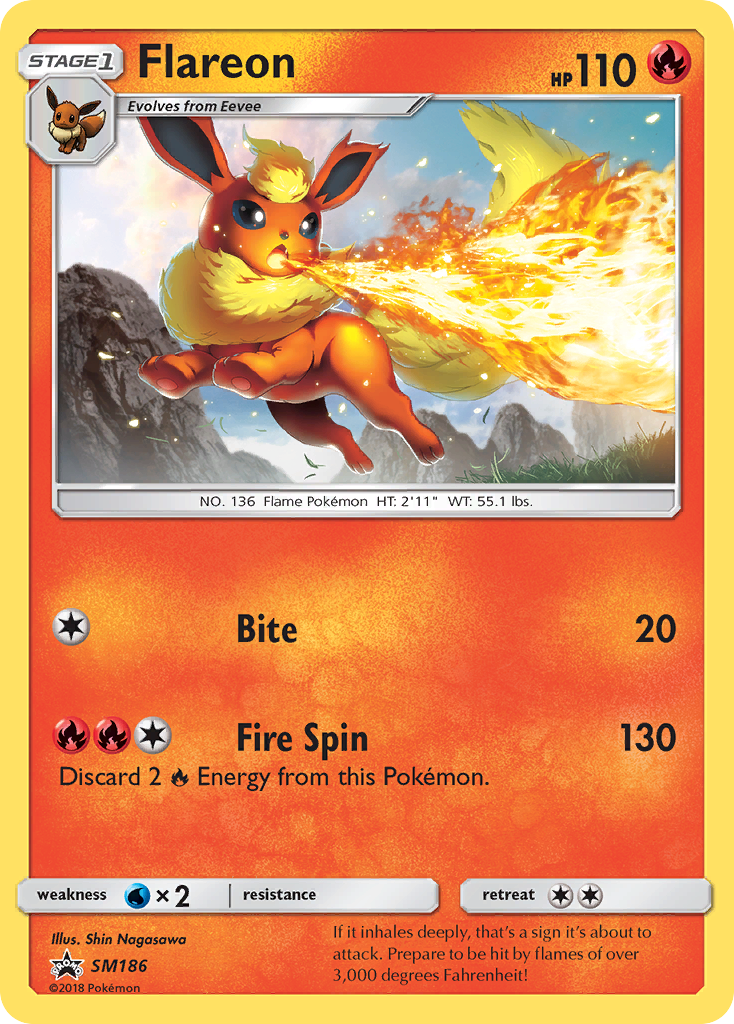 Flareon SM186 SM Black Star Promos