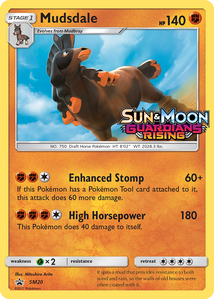 Mudsdale SM20 SM Black Star Promos