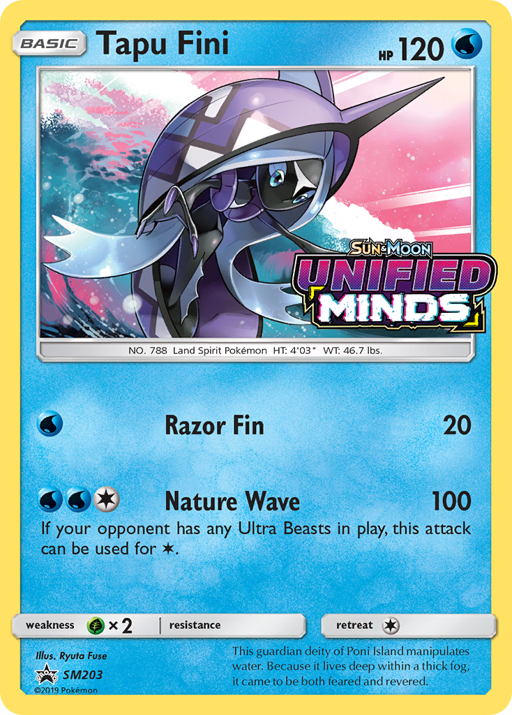 Tapu Fini SM203 SM Black Star Promos