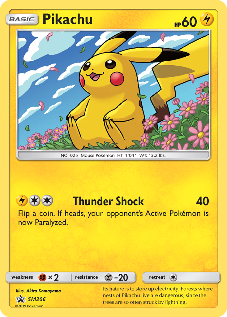 Pikachu SM206 SM Black Star Promos