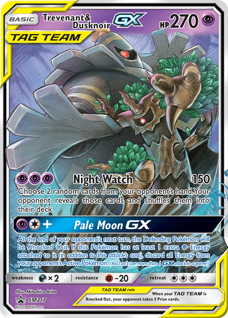Trevenant & Dusknoir-GX SM217 SM Black Star Promos