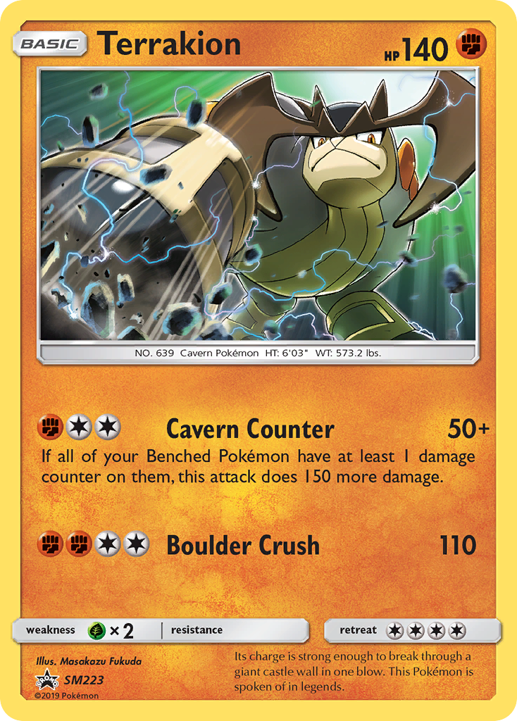 Terrakion SM223 SM Black Star Promos