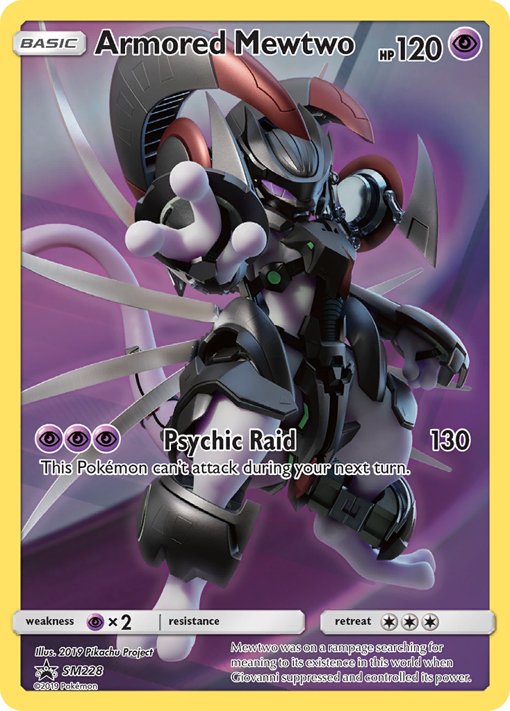 Armored Mewtwo SM228 SM Black Star Promos