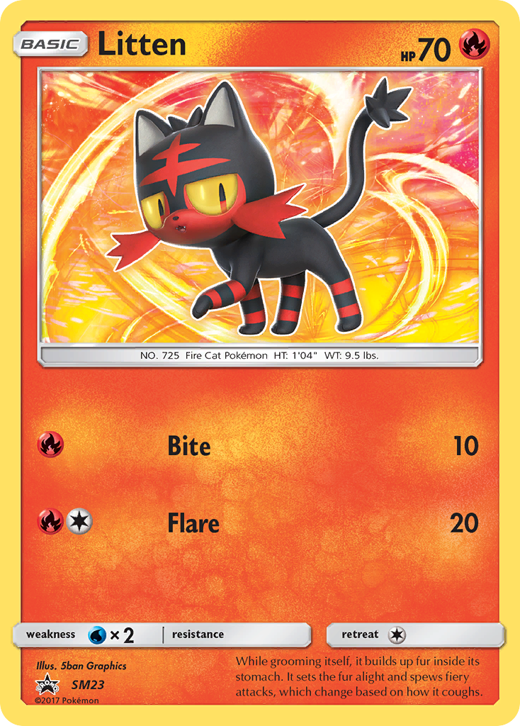 Litten SM23 SM Black Star Promos