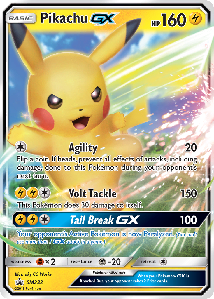 Pikachu-GX SM232 SM Black Star Promos