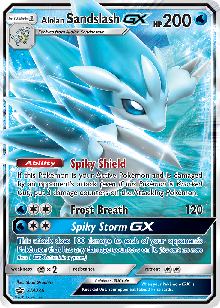 Alolan Sandslash-GX SM236 SM Black Star Promos