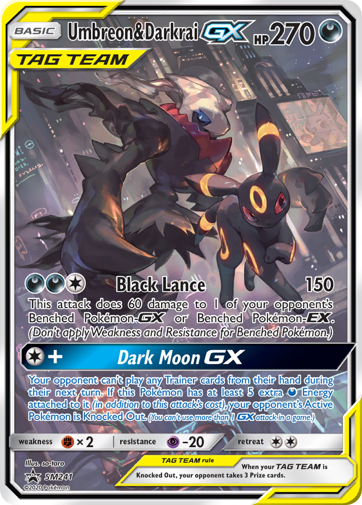 Umbreon & Darkrai-GX SM241 SM Black Star Promos