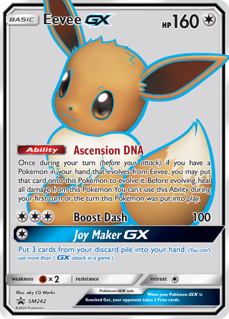 Eevee-GX SM242 SM Black Star Promos