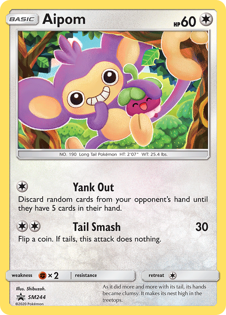 Aipom SM244 SM Black Star Promos