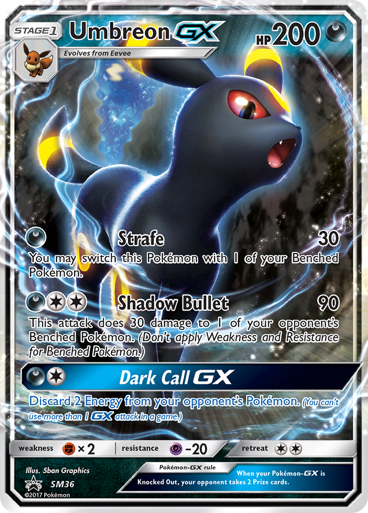 Umbreon-GX SM36 SM Black Star Promos