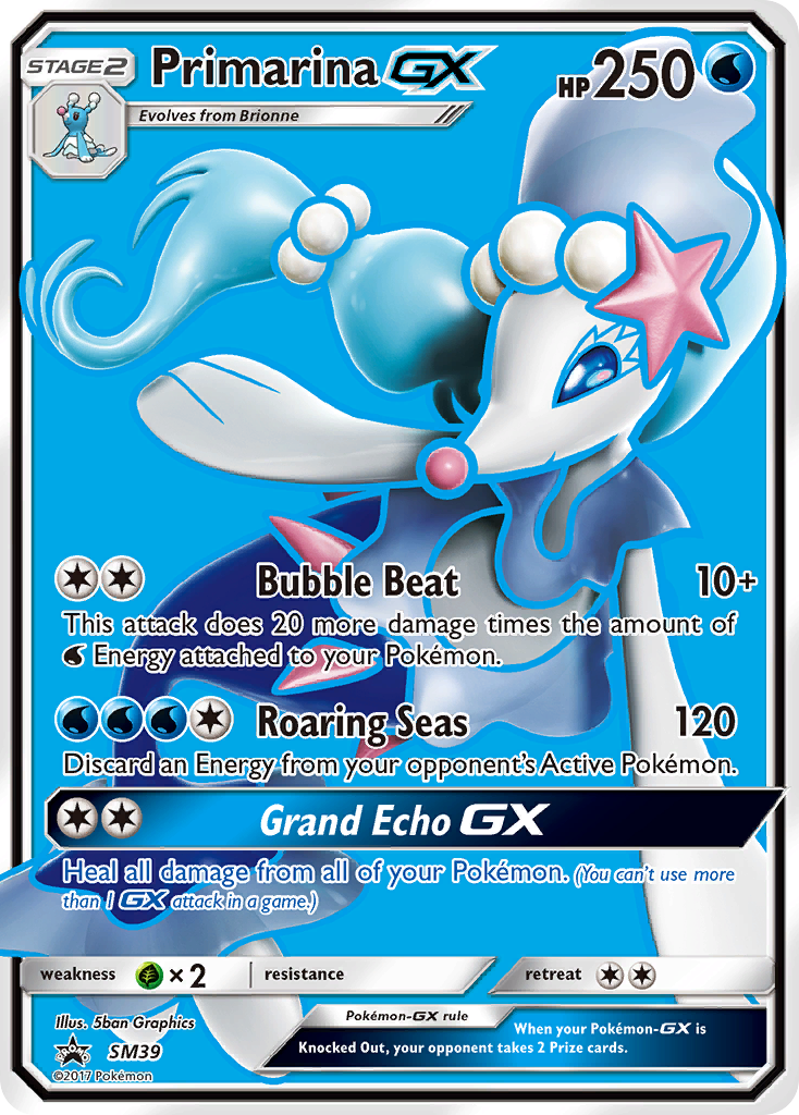 Primarina-GX SM39 SM Black Star Promos