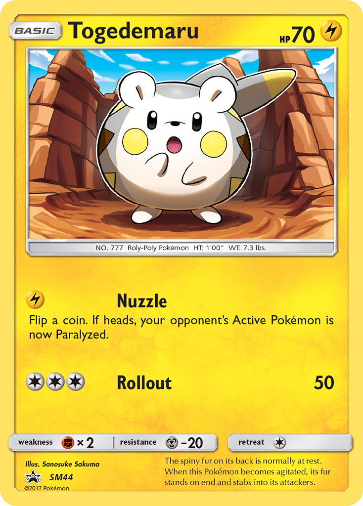 Togedemaru SM44 SM Black Star Promos