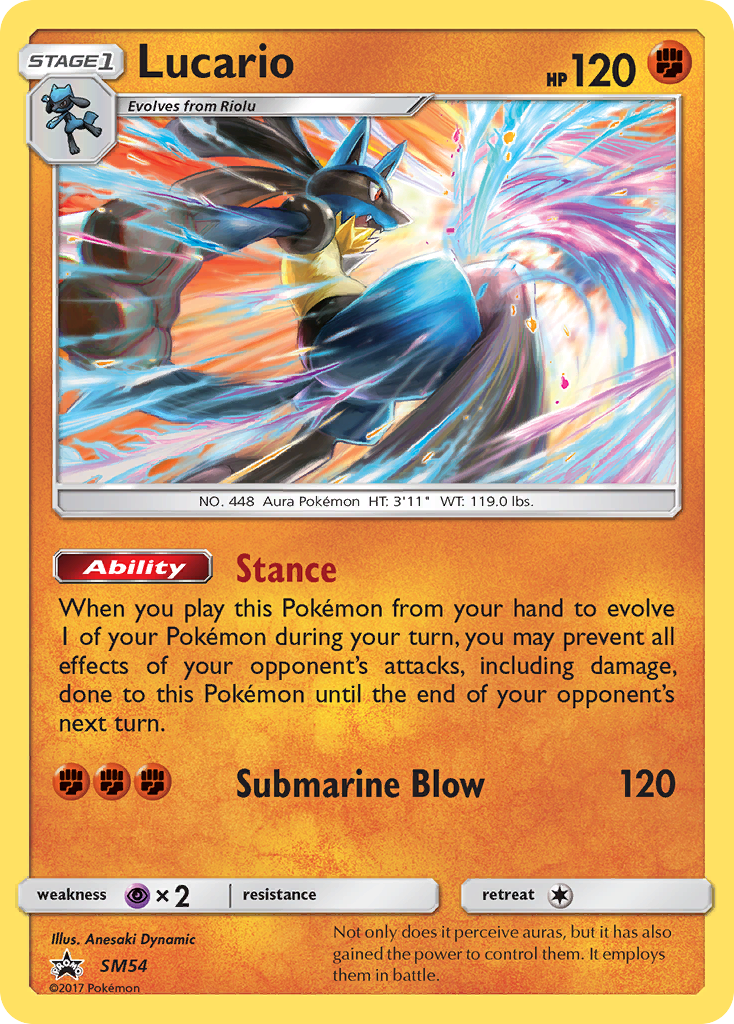 Lucario SM54 SM Black Star Promos