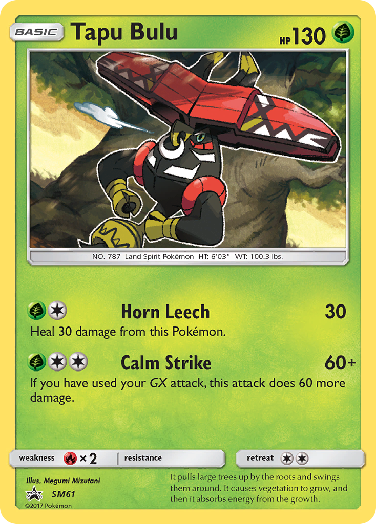 Tapu Bulu SM61 SM Black Star Promos