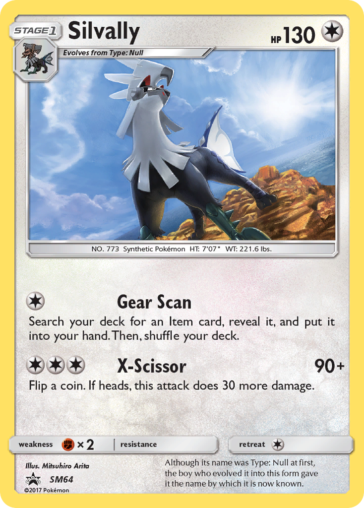 Silvally SM64 SM Black Star Promos